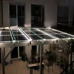 200watt 250w BIPV Solar Panels Polycrystalline Silicon Laminated Glass Module for sale