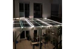 China 200watt 250w BIPV Solar Panels Polycrystalline Silicon Laminated Glass Module supplier