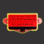 128*64 dots FSTN Module Positive LCD Display Monochrome Cog Parallel ST7565R
