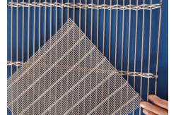 China Flexible Anodized Metal Mesh Stair Railing 5.3kg/Sqm Architectural Cable Mesh supplier