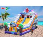 Inflatable Shark Slide Commercial Inflatable Bouncer Slide Cartoon Inflatable Bounce House Kids Jumping Slide for sale