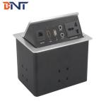 high quality hydraulic gas pop up desktop power and date socket