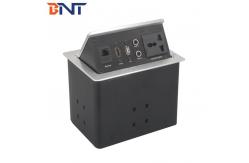 China high quality hydraulic gas pop up desktop power and date socket supplier