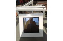 China White Aluminum Mini Top Hung Window With Reflective Glass Project Awning supplier
