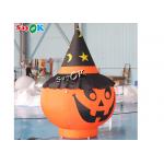 Garden Decorations Halloween Blow Up Pumpkin 2m With Black Hat