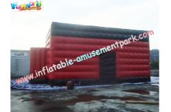 China Red Durable Inflatable Party Tent PVC Coated Nylon With Cube Design supplier