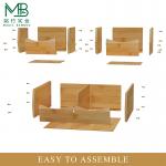 4-piece Bamboo Multi-layer Vegetable Storage Box For Kitchen