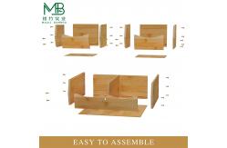 China 4-piece Bamboo Multi-layer Vegetable Storage Box For Kitchen supplier