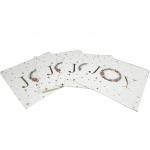 Odorless Durable Christmas Cocktail Napkins , Disposable Patterned Paper Serviettes for sale