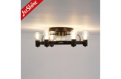 China Bedroom Industrial Easy To Install Flush Mount Ceiling Fan With Light supplier