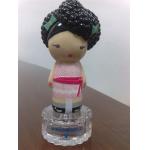 30ml Glass Happy Girl Perfume Bottle Caps For 15mm Crimp Bottle Neck / 9P Free PVC for sale