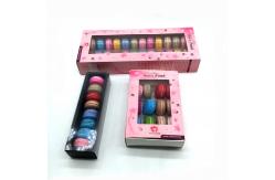 China customized macaron package paper card box/plastic tray/fold paper box supplier