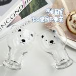 400ml-600ml Clear Glass Cute Custom Drinking Cups For Beer