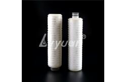 China Hydrophobic 40inch Air PTFE Vent Filter 222 Fin PTFE Water Filter supplier
