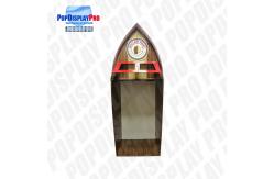 China Visual Merchandising Custom Cardboard Shelf Display PVC Clear Window For Beverage Drinks supplier
