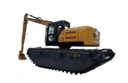 China Q355B Floating Pontoon Undercarriage For 6-50T Amphibious Excavator supplier