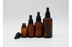 China Amber Clear Essential Oil Customized 15ml Glass Dropper Bottles supplier