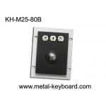 USB Port Black Sealed Dust proof Trackball Pointing Device , stainless steel computer mouse for sale