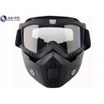 Full Face Tactical Military Goggles TPU Windproof Reticular Construction Breathable for sale