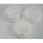 90mm Hot Cup PLA Lids Disposable Biodegradable Compostable for sale