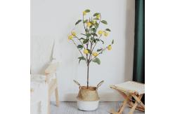 China Lifelike 100cm Artificial Fruit Tree Indoor Potted Lemon Green Yellow Plant supplier