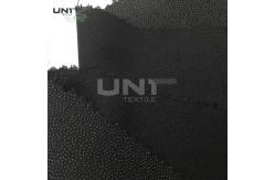 China Black Fusible Interfacing Fabric Thermo Polyester Adhesive Bleach White supplier