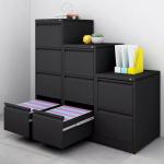 0.4mm Black Metal Filing Cabinet for sale
