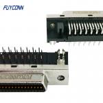36 Pin SCSI Connector PCB Right Angle Female MDR Connector