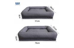 China Memory Foam Dog Bolster Bed Base Orthopedic Machine Removable Cover supplier