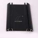 Black Powder Coating Aluminum Alloy Extrusion , 6063  OEM Cabinet Material for sale