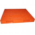 Orange Food Grade Reusable Plastic Pallets Made From Recycled Plastic for sale