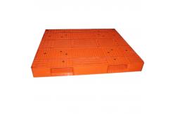 China Orange Food Grade Reusable Plastic Pallets Made From Recycled Plastic supplier