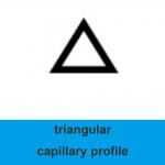 Single Bore Triangular Quartz Microtube Customized Length for sale