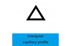 China Single Bore Triangular Quartz Microtube Customized Length supplier