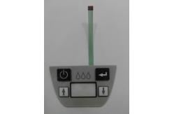 China Thin Film 4 Key Membrane Panel Switch PET Film Overlay 3M9690 Adhesive supplier