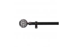 China 1 - 6 Meter Twisted Curtain Rod Finials Round Shape Curved With Accessories supplier