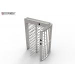 Security Entrance Full Height Turnstile Gates , Stainless Steel Turnstiles Ip65 Rating for sale
