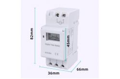 China Electrical Lead Rail ABS Digital Timer Switch 220V 30A 36*66*82mm supplier