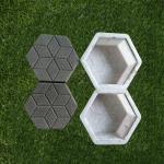 Concrete Silicon Plastic Paver Mould 20-25mm Thickness For Garden Path