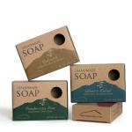 Custom Soap Boxes Biodegradable Eco Friendly Foldable Kraft Paper Box for sale