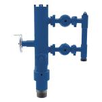 China 13-3/8'' API Casing BTC Buckle Connected  With Coated Double Plug Cementing Head With Wooden Packing 810KG factory