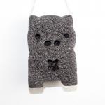 8.6×6.5×2.5cm Charcoal Konjac Facial Sponge Vegetable Fiber Bear Bath Sponge for sale