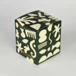 Custom Black Pattern Printing Gold Foil Words Box Soy Candle Paper Box