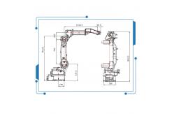 China 6 Axis Mig Welding Robot Arm GBS6-C2080 With Ehave CM350AR Welding Machine supplier