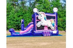 China Backyard Unicorn Jumping Castles Inflatable Bounce House Water Slide supplier