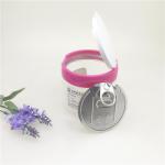 Aluminum Easy Open Cans Clear Plastic Cylinder With Flip Top FDA Certificate for sale