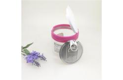 China Aluminum Easy Open Cans Clear Plastic Cylinder With Flip Top FDA Certificate supplier