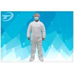 Hood Waterproof Disposable Coverall Suit With Polypropylene Spunbond for sale