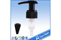 China Black plastic lotion pump 24mm 28mm for liquid soap packaging supplier