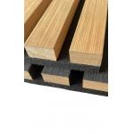 3 Sided Veneer Luxury Wood Akupanel Sound Proof Wood Slat Acoustic Wall Panels for sale